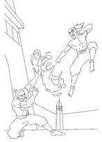 coloriage zuko s entraine avec un maitre du feu